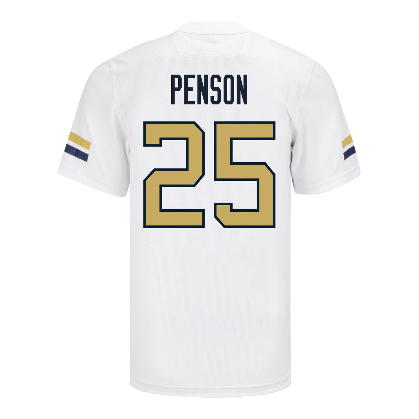 Georgia Tech Yellow Jackets #25 Dalen Penson Student Athlete Football Jersey - Back View