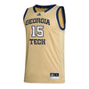 Georgia Tech Adidas Women's Basketball Student Athlete Sand Jersey #15 Avyonce Carter - Front View