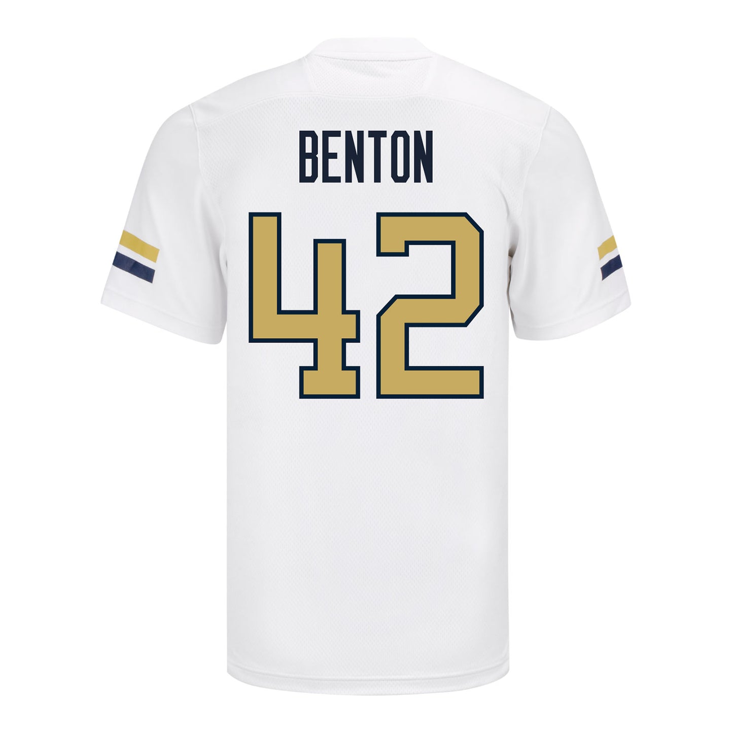 Georgia Tech Yellow Jackets #42 Will Benton Student Athlete Football Jersey- Back View