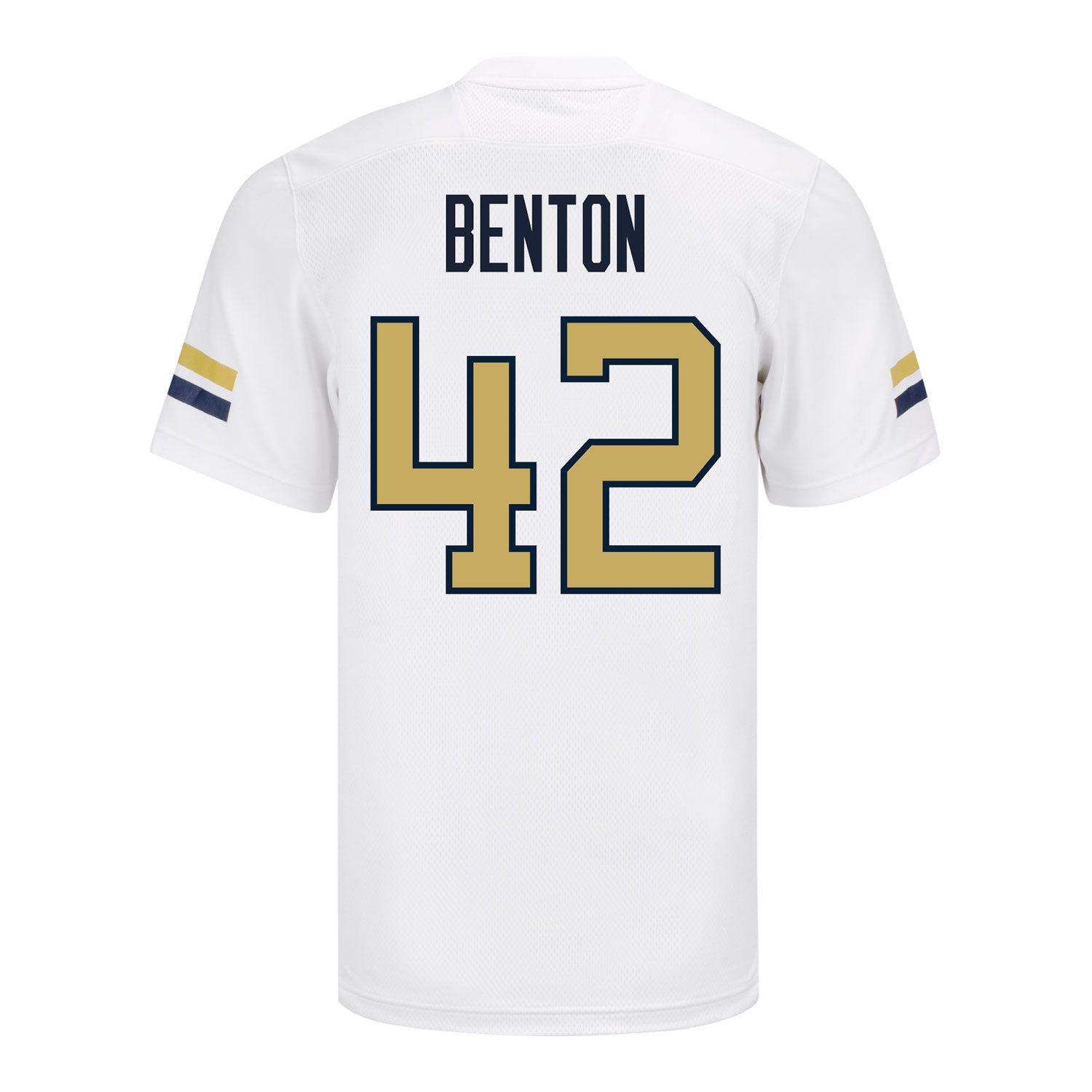 Georgia Tech Yellow Jackets #42 Will Benton Student Athlete Football Jersey- Back View