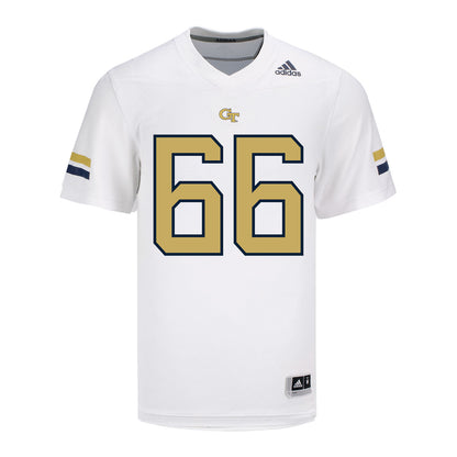 Georgia Tech Yellow Jackets #66 William Reed Student Athlete Football Jersey - Front View
