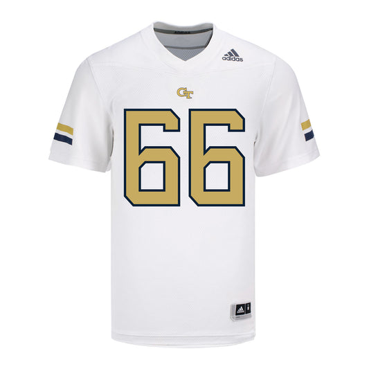 Georgia Tech Yellow Jackets #66 William Reed Student Athlete Football Jersey - Front View