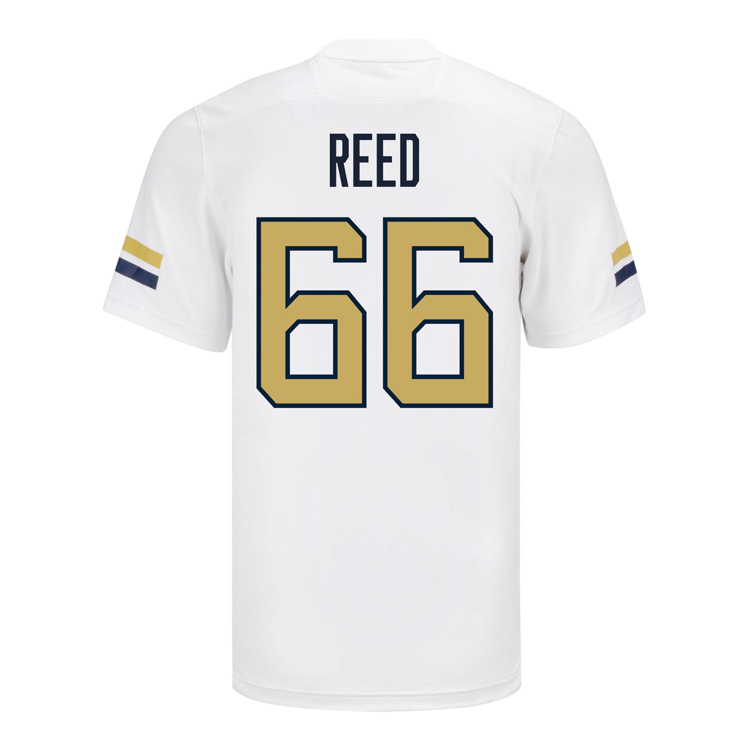Georgia Tech Yellow Jackets #66 William Reed Student Athlete Football Jersey - Back View