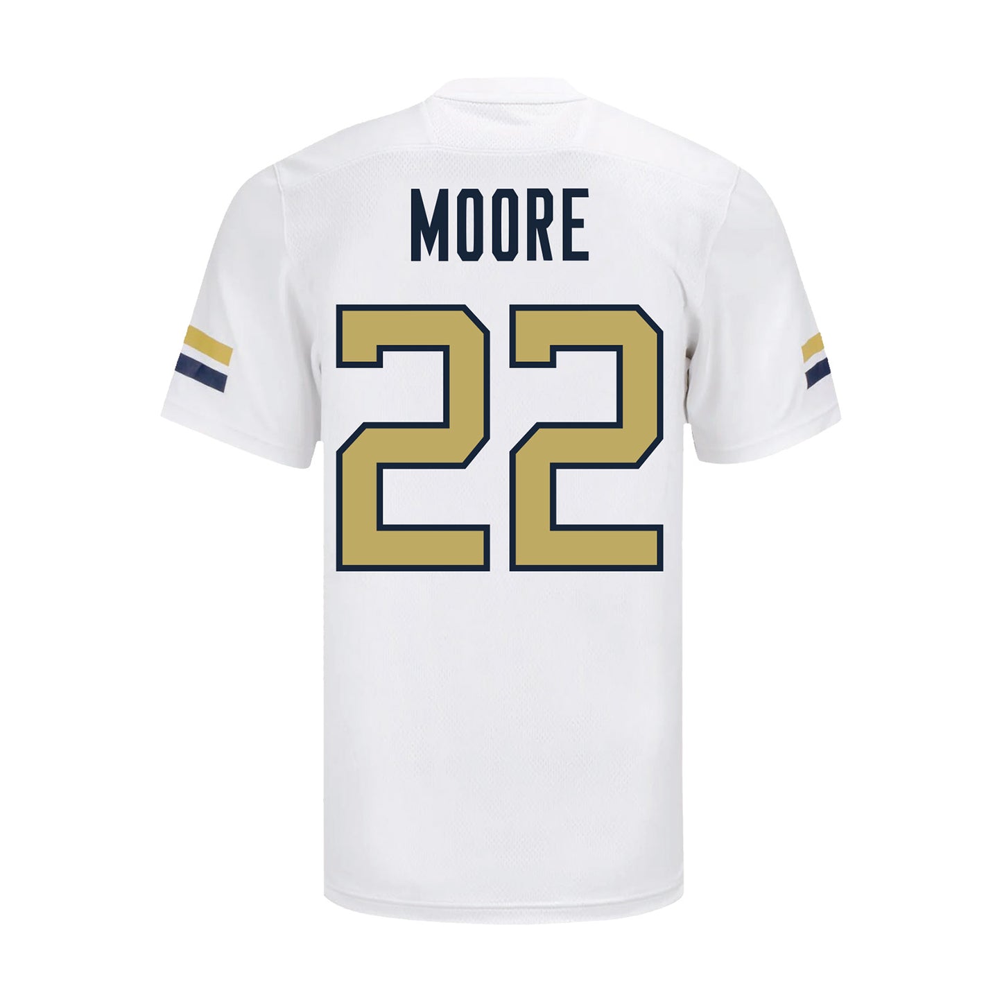 Georgia Tech Adidas Football Student Athlete #22 DJ Moore Football Jersey - Back View