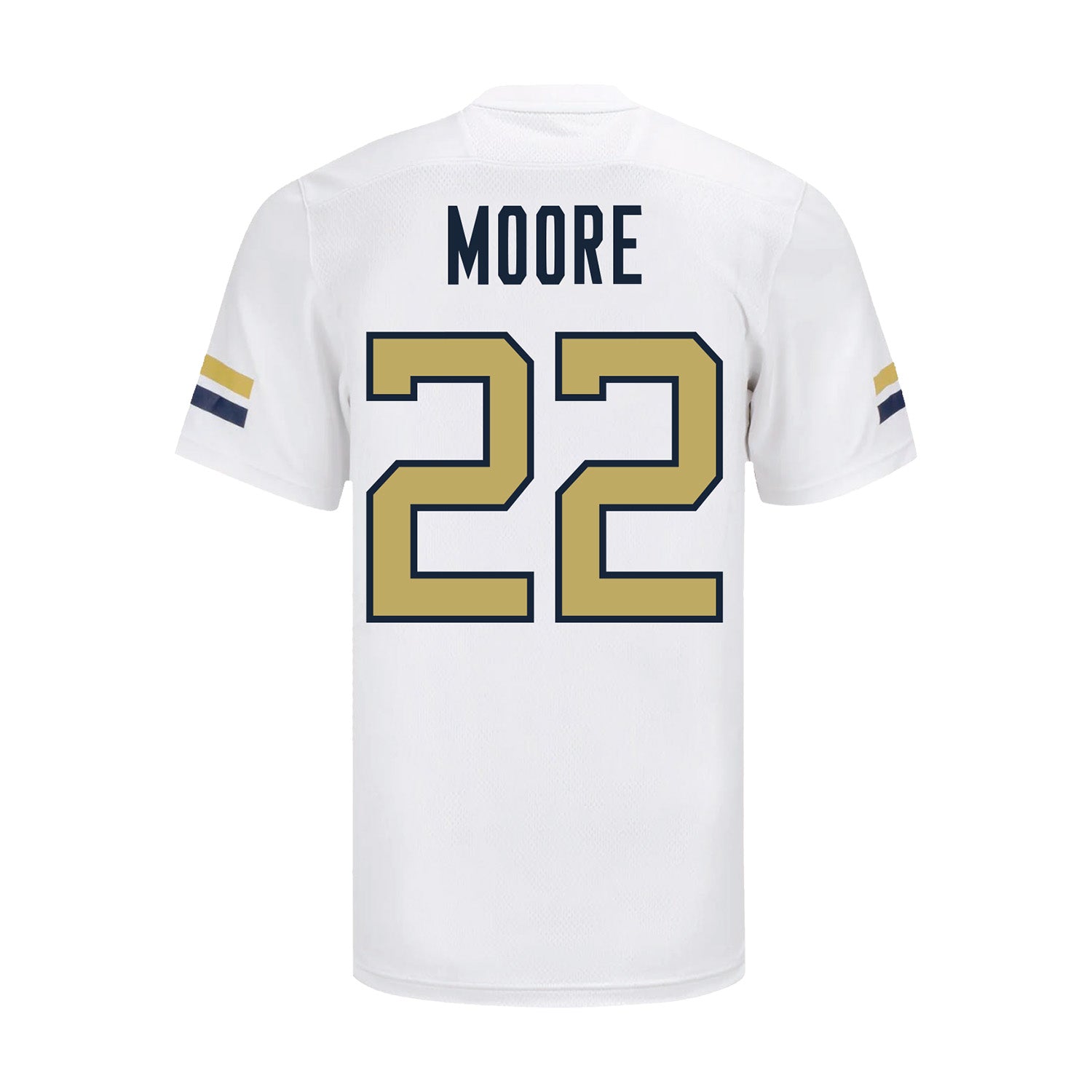 Georgia Tech Adidas Football Student Athlete #22 DJ Moore Football Jersey - Back View