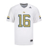 Georgia Tech Adidas Football Student Athlete #16 Brody Rhodes Football Jersey - Front View
