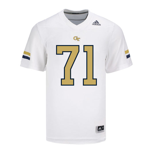 Georgia Tech Yellow Jackets #71 Joseph Peyton Student Athlete Football Jersey - Front View