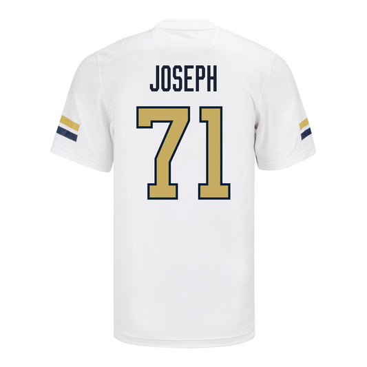 Georgia Tech Yellow Jackets #71 Joseph Peyton Student Athlete Football Jersey - Back View