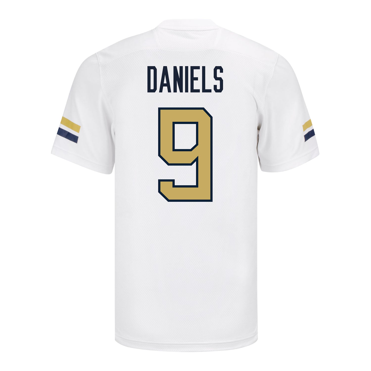 Georgia Tech Adidas Football Student Athlete #9 Omar Daniels White Football Jersey - Back View