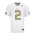 Georgia Tech Adidas Football Student Athlete #2 Eric Singleton Jr. White Football Jersey - Front View