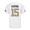 Georgia Tech Adidas Football Student Athlete #15 Luke Harpring White Football Jersey