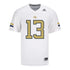 Georgia Tech Adidas Football Student Athlete #13 Tracish Canion White Football Jersey - Front View