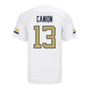 Georgia Tech Adidas Football Student Athlete #13 Tracish Canion White Football Jersey