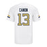 Georgia Tech Adidas Football Student Athlete #13 Tracish Canion White Football Jersey - Back View