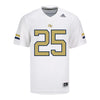 Georgia Tech Adidas Football Student Athlete #25 Cedric Franklin II White Football Jersey - Front View