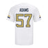 Georgia Tech Adidas Football Student Athlete #57 Cade Adams White Football Jersey - Back View