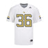 Georgia Tech Adidas Football Student Athlete #36 Kace Adams White Football Jersey - Front View