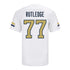 Georgia Tech Adidas Football Student Athlete #77 Keylan Rutledge White Football Jersey - Back View