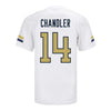 Georgia Tech Adidas Football Student Athlete #14 Nehemiah Chandler White Football Jersey