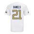 Georgia Tech Adidas Football Student Athlete #21 Omar Daniels White Football Jersey - Back View