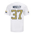 Georgia Tech Adidas Football Student Athlete #37 Joseph Moseley White Football Jersey - Back View