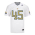 Georgia Tech Adidas Football Student Athlete #45 Andrew Nelms White Football Jersey - Front View