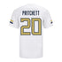 Georgia Tech Adidas Football Student Athlete #20 Christian Pritchett White Football Jersey - Back View