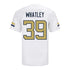 Georgia Tech Adidas Football Student Athlete #39 James Whatley White Football Jersey - Back View