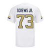 Georgia Tech Adidas Football Student Athlete #73 Patrick Screws Jr. White Football Jersey