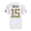 Georgia Tech Adidas Football Student Athlete #15 Tah'J Butler White Football Jersey