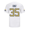 Georgia Tech Adidas Football Student Athlete #35 Jacob Cruz White Football Jersey