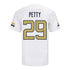 Georgia Tech Adidas Football Student Athlete #29 Judson Petty White Football Jersey - Back View