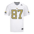 Georgia Tech Adidas Football Student Athlete #87 Bailey Stockton White Football Jersey - Front View