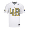 Georgia Tech Adidas Football Student Athlete #48 Joseph Stoever White Football Jersey - Front View