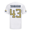 Georgia Tech Adidas Football Student Athlete #43 David Shanahan White Football Jersey