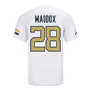 Georgia Tech Adidas Football Student Athlete #28 Trelain Maddox White Football Jersey