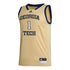 Georgia Tech Adidas Men's Basketball Student Athlete Sand Jersey #1 Naithan George - Front View