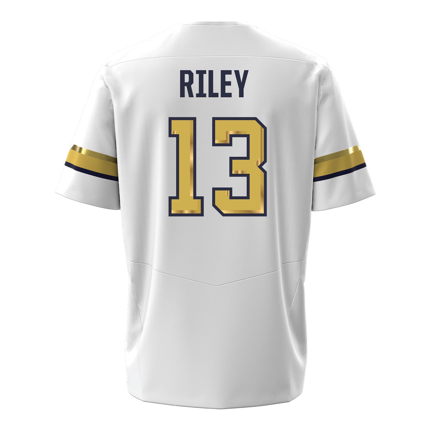 Georgia Tech Under Armour Football Student Athlete #13 Savion Riley White Football Jersey