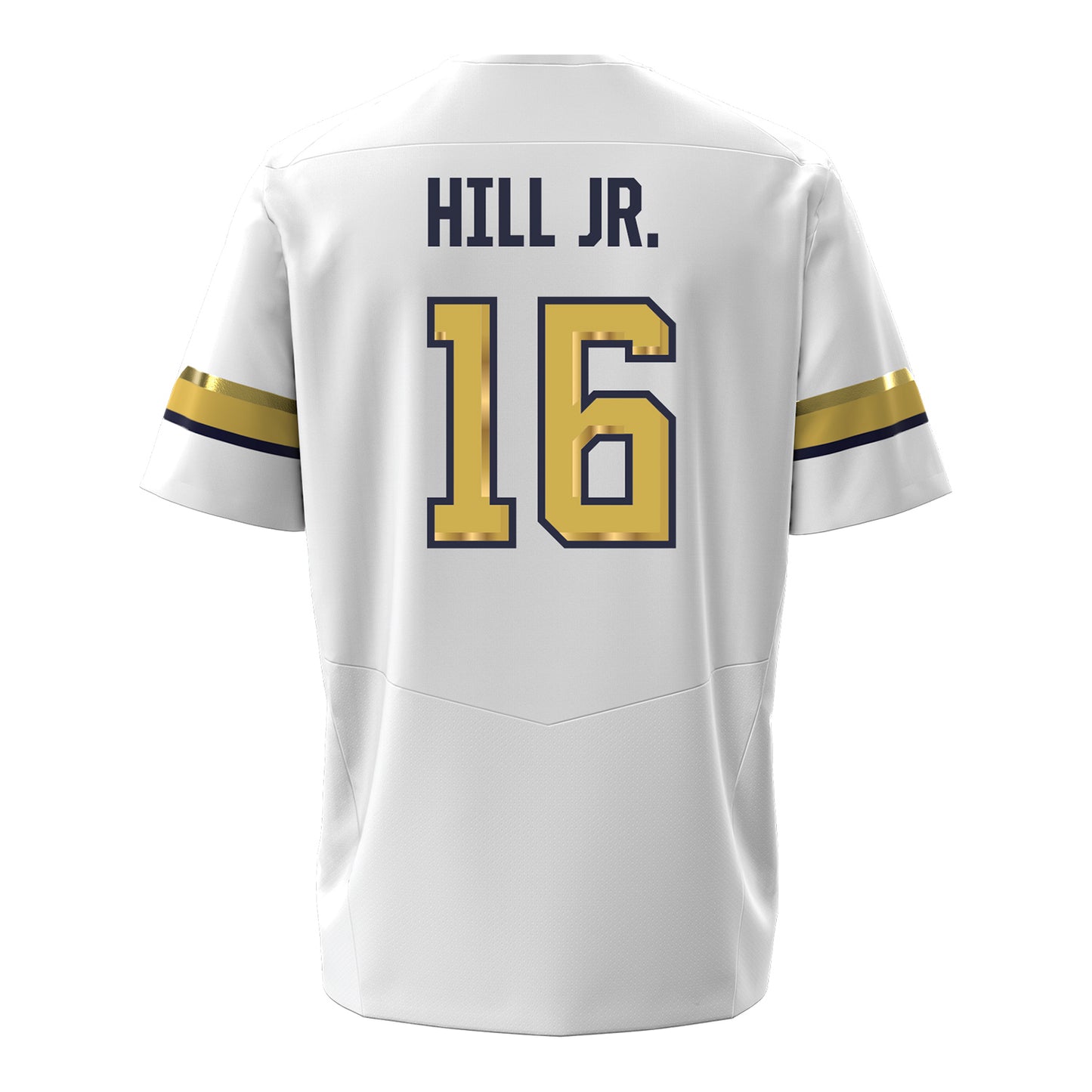 Georgia Tech Under Armour Football Student Athlete #16 Kelvin Hill Jr. White Football Jersey
