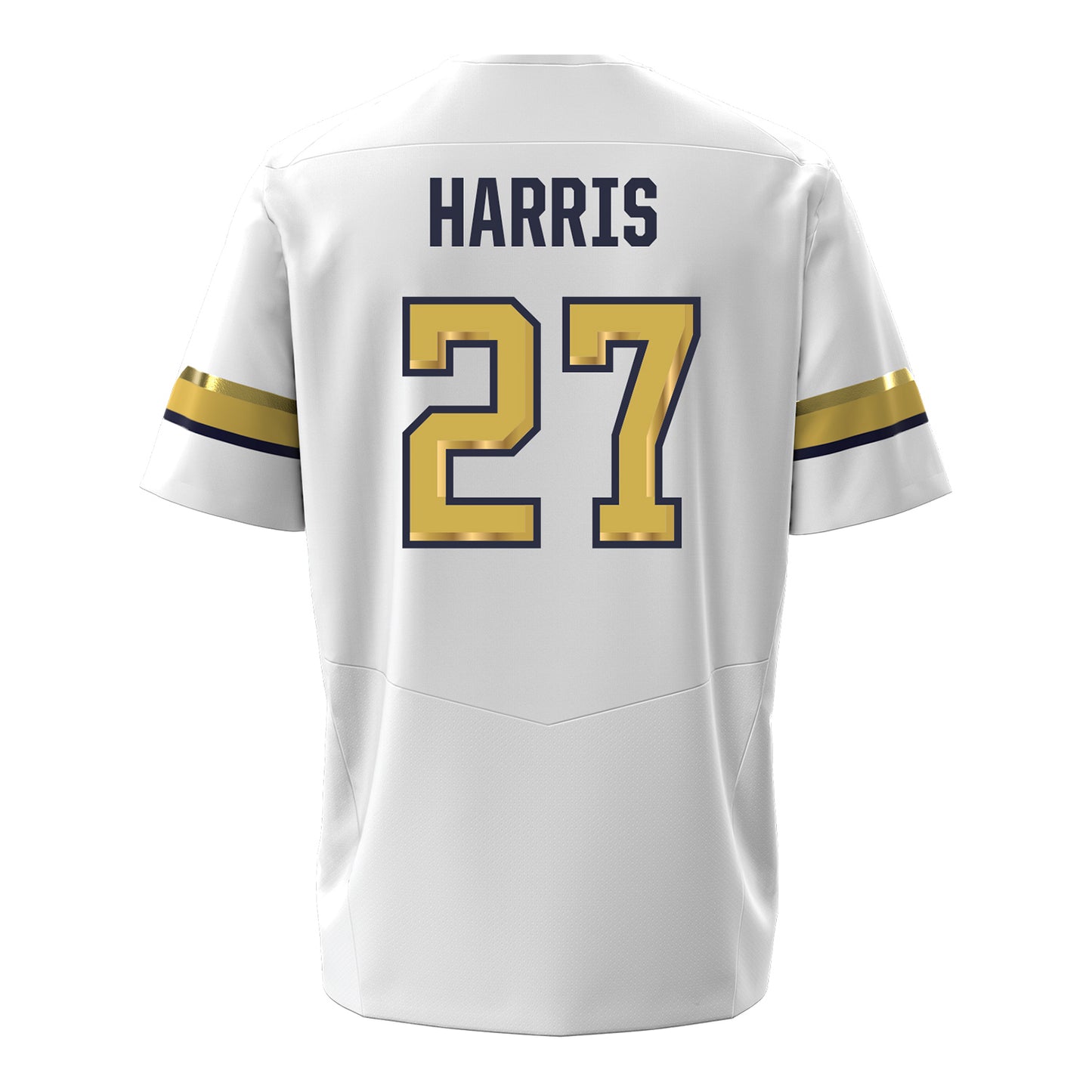 Georgia Tech Under Armour Football Student Athlete #27 Tae Harris White Football Jersey