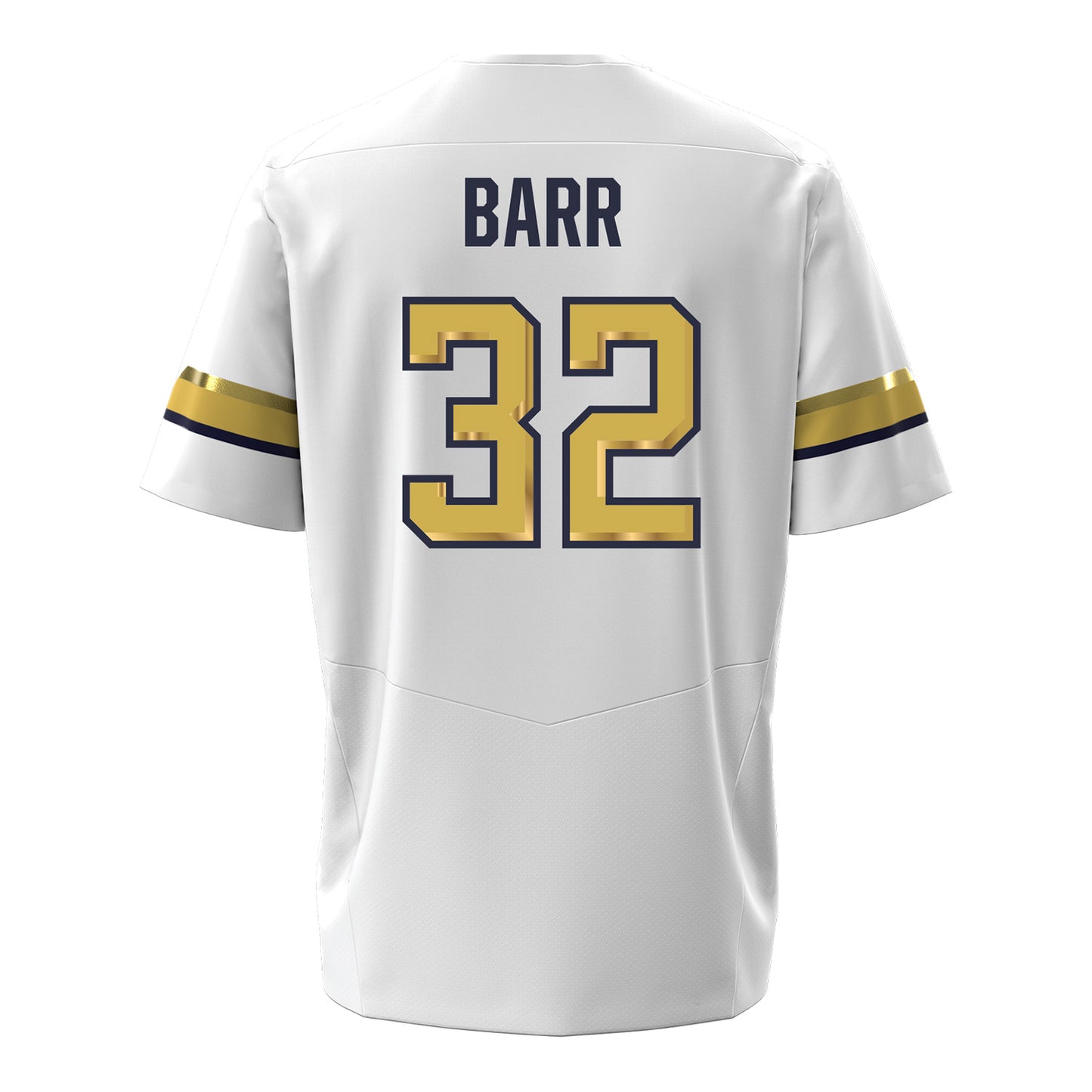 Georgia Tech Under Armour Football Student Athlete #32 Jayden Barr White Football Jersey