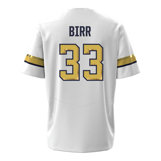Georgia Tech Under Armour Football Student Athlete #33 Aidan Birr White Football Jersey