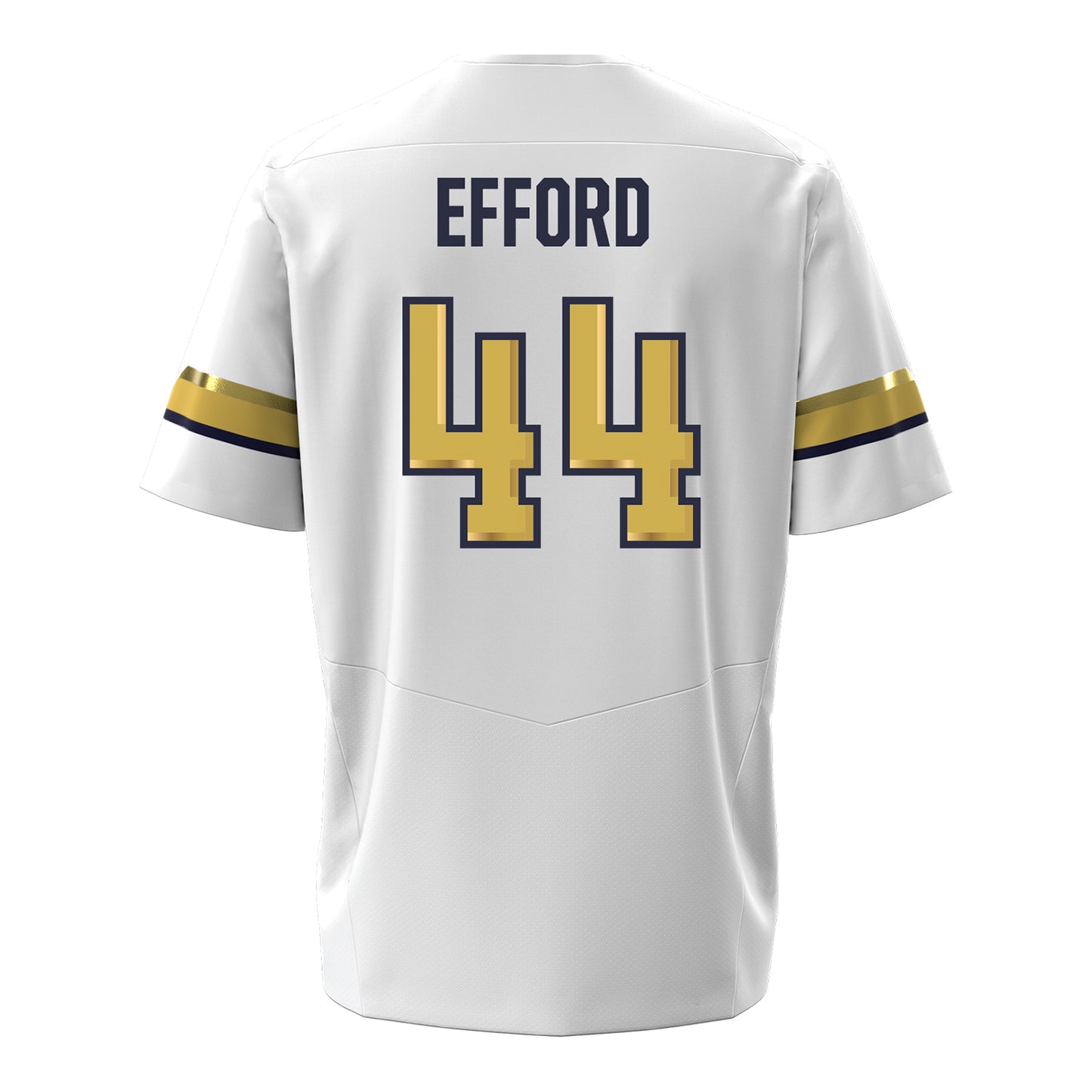 Georgia Tech Under Armour Football Student Athlete #44 Kyle Efford White Football Jersey