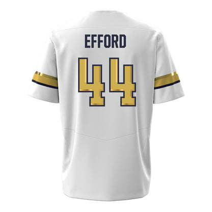 Georgia Tech Under Armour Football Student Athlete #44 Kyle Efford White Football Jersey