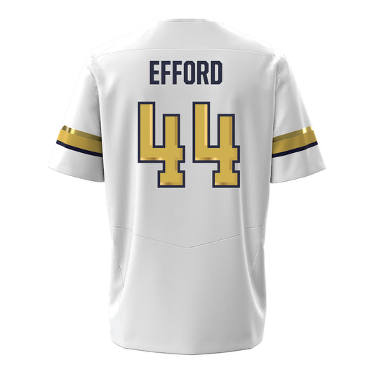 Georgia Tech Under Armour Football Student Athlete #44 Kyle Efford White Football Jersey
