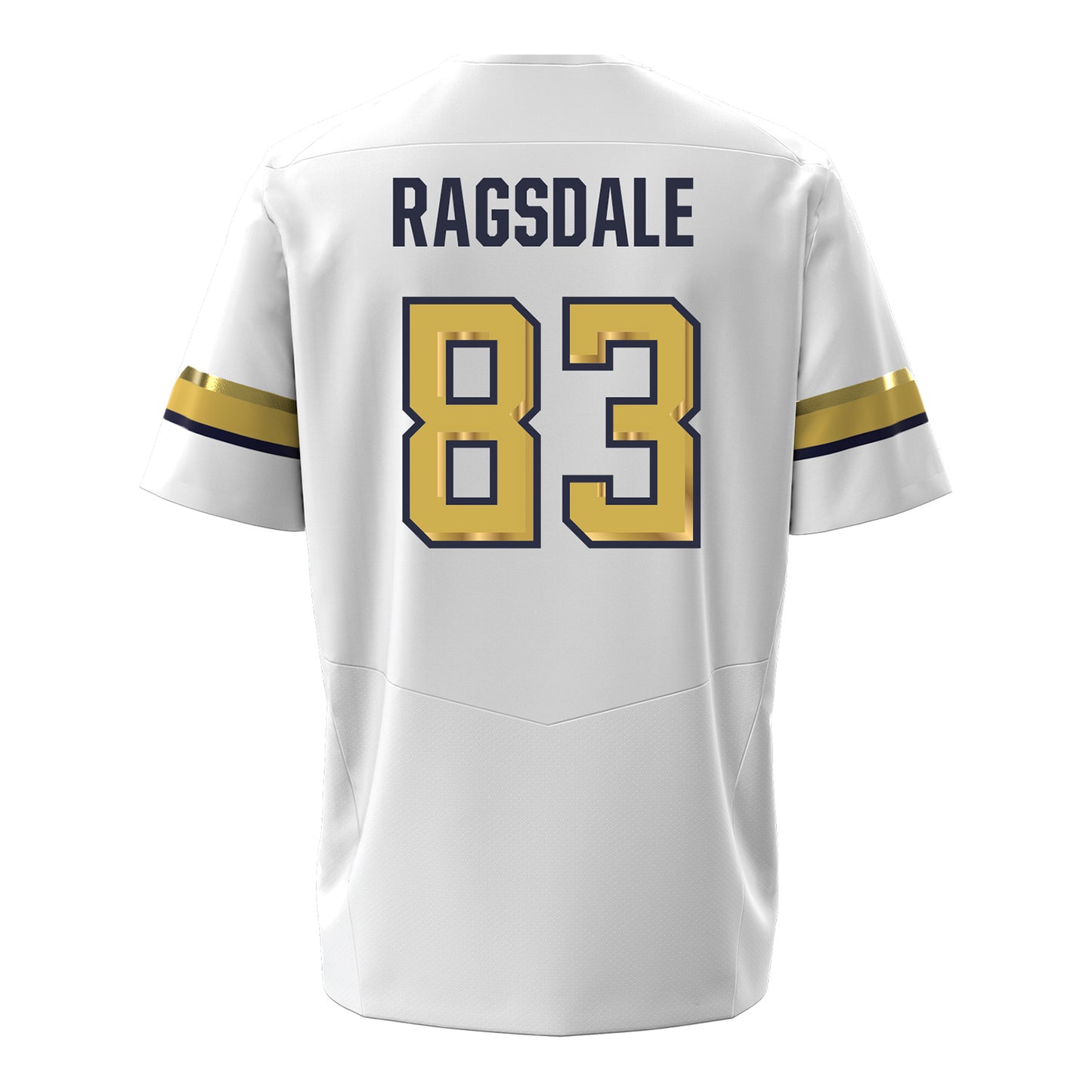 Georgia Tech Under Armour Football Student Athlete #83 Blake Ragsdale White Football Jersey