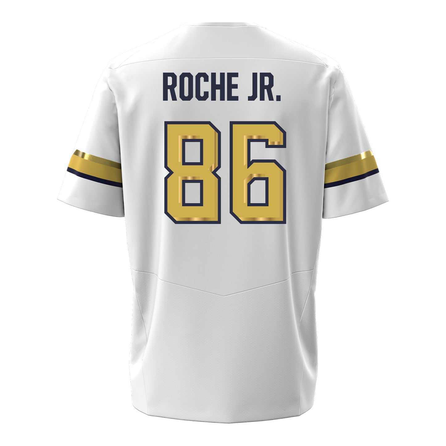 Georgia Tech Under Armour Football Student Athlete #86 Kevin Roche Jr. White Football Jersey