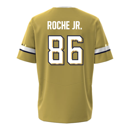 Georgia Tech Under Armour Football Student Athlete #86 Kevin Roche Jr. Gold Football Jersey