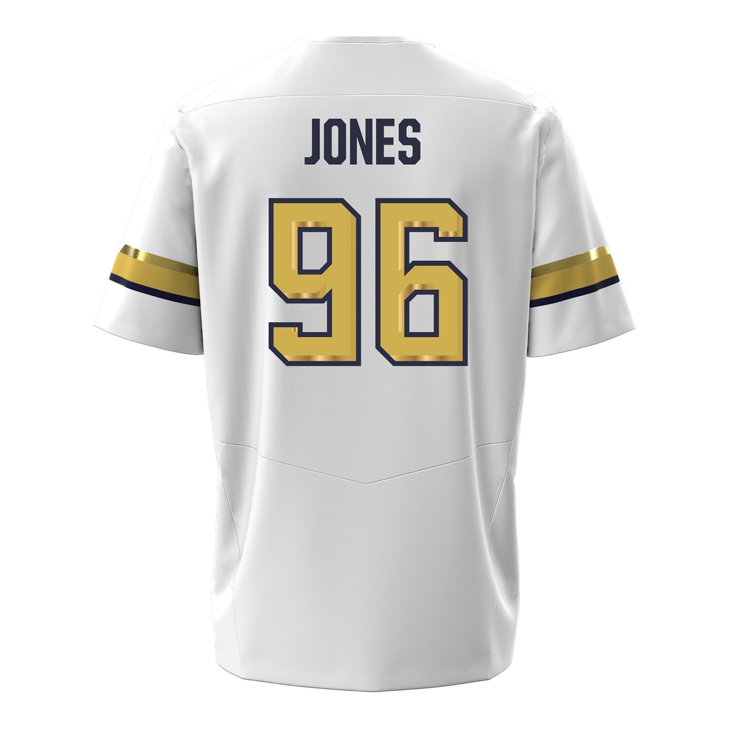Georgia Tech Under Armour Football Student Athlete #96 Shymeik Jones White Football Jersey