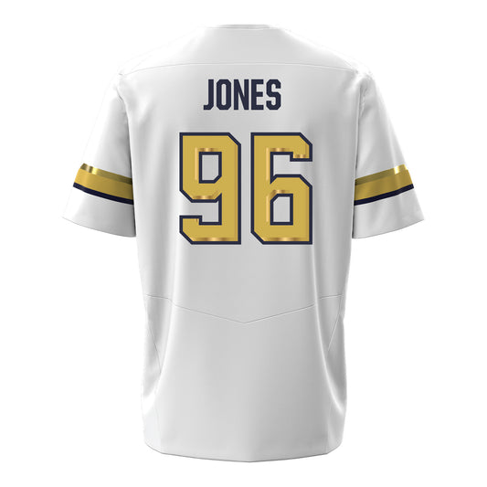 Georgia Tech Under Armour Football Student Athlete #96 Shymeik Jones White Football Jersey